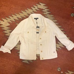 NWT Tommy Hilfiger White Jean Jacket